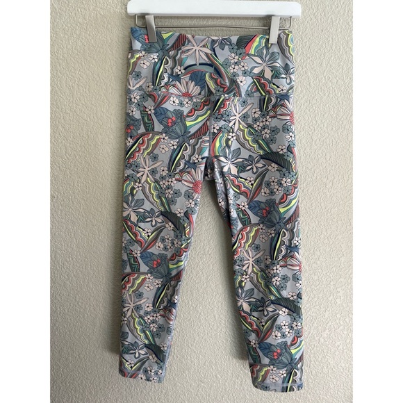 Victoria Sport Pants - Victoria’s Secret Sport VSX Knockout Gray Floral Leggings Women’s Medium